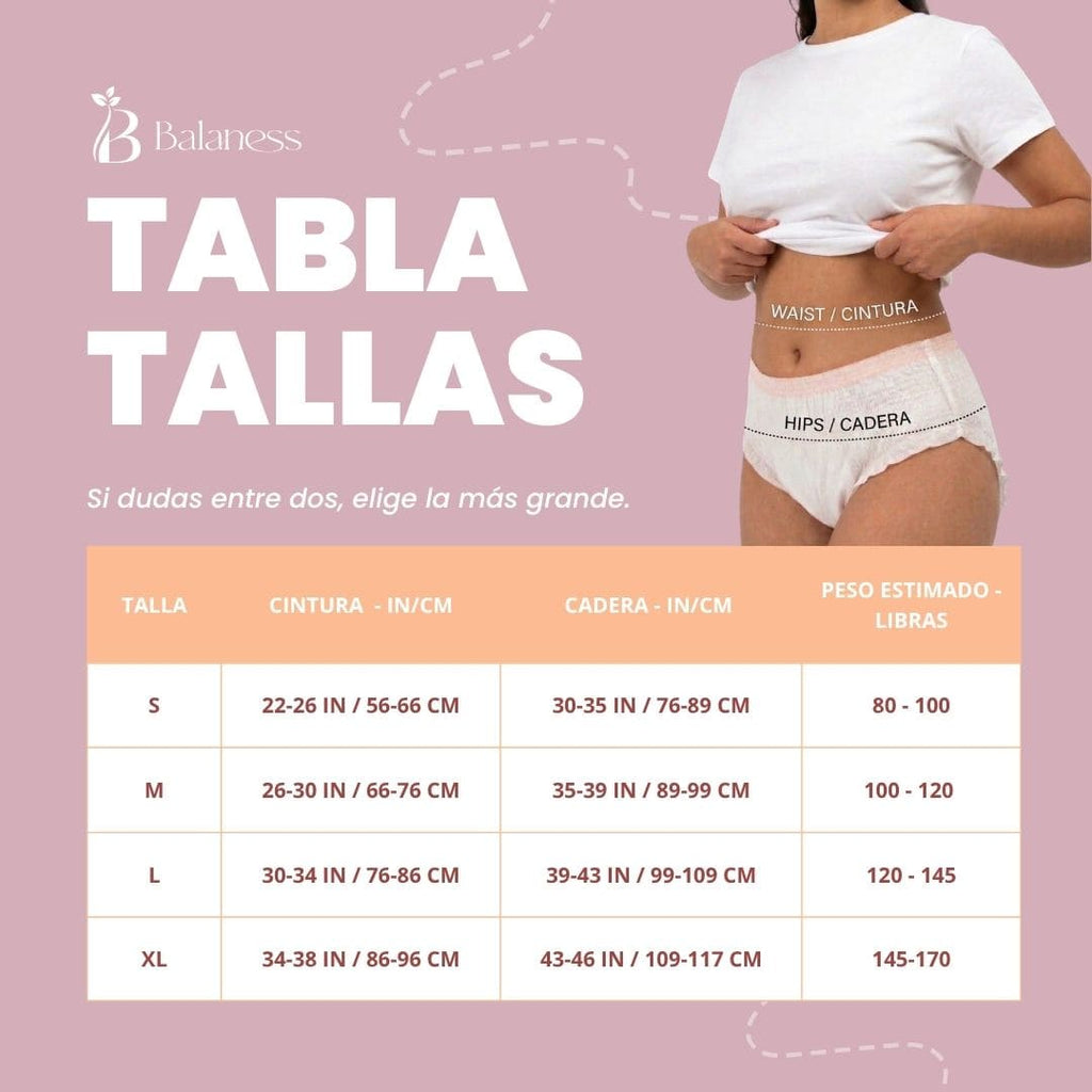 Panti menstrual desechable BalanShield
